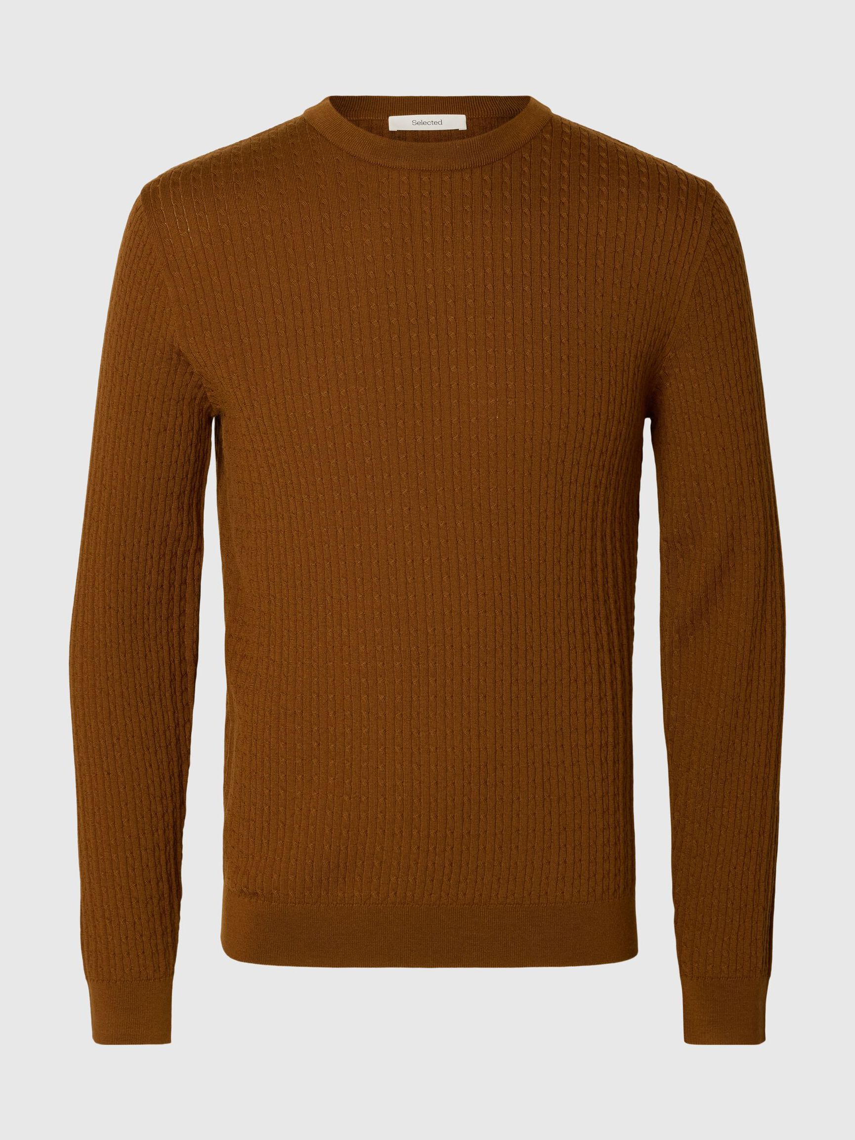 100% MERINO WOOL KNITTED PULLOVER, Monks Robe, highres