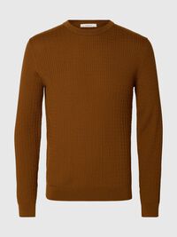 100% MERINO WOOL KNITTED PULLOVER, Monks Robe, highres