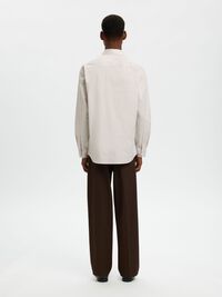 SLIM FIT STRETCH SHIRT, Sand, highres