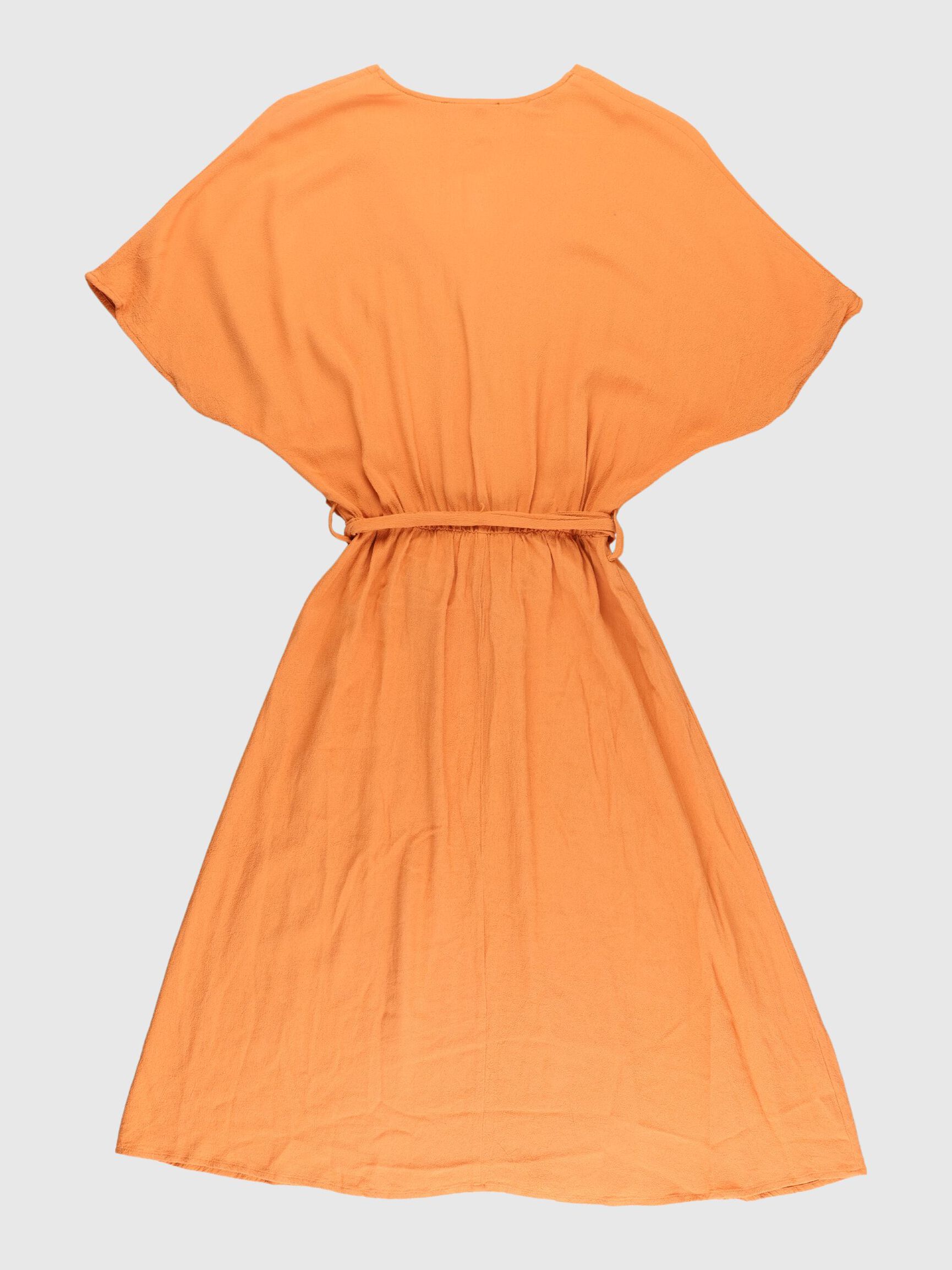 WAIST TIE - MIDI DRESS, Caramel, highres