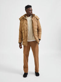GEFÜTTERTER PARKA, Ermine, highres