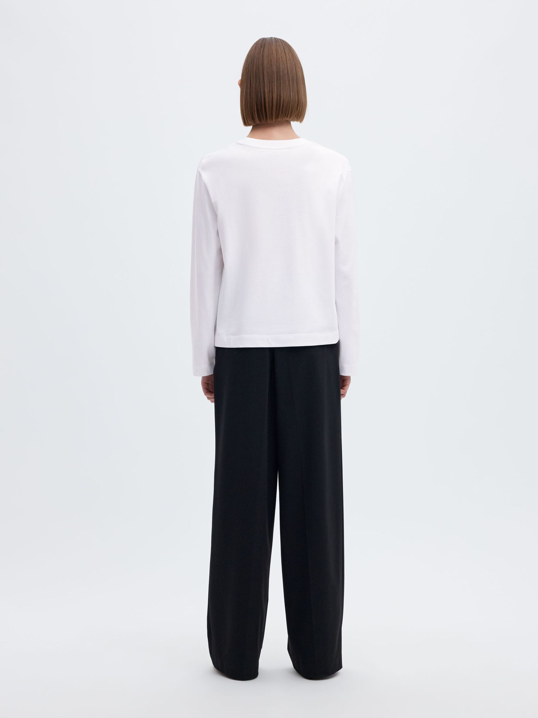 LANGERMET BOXY T-SKJORTE, Bright White, highres