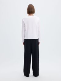 LANGERMET BOXY T-SKJORTE, Bright White, highres