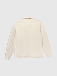KNITTED POLO CARDIGAN, Fog, highres