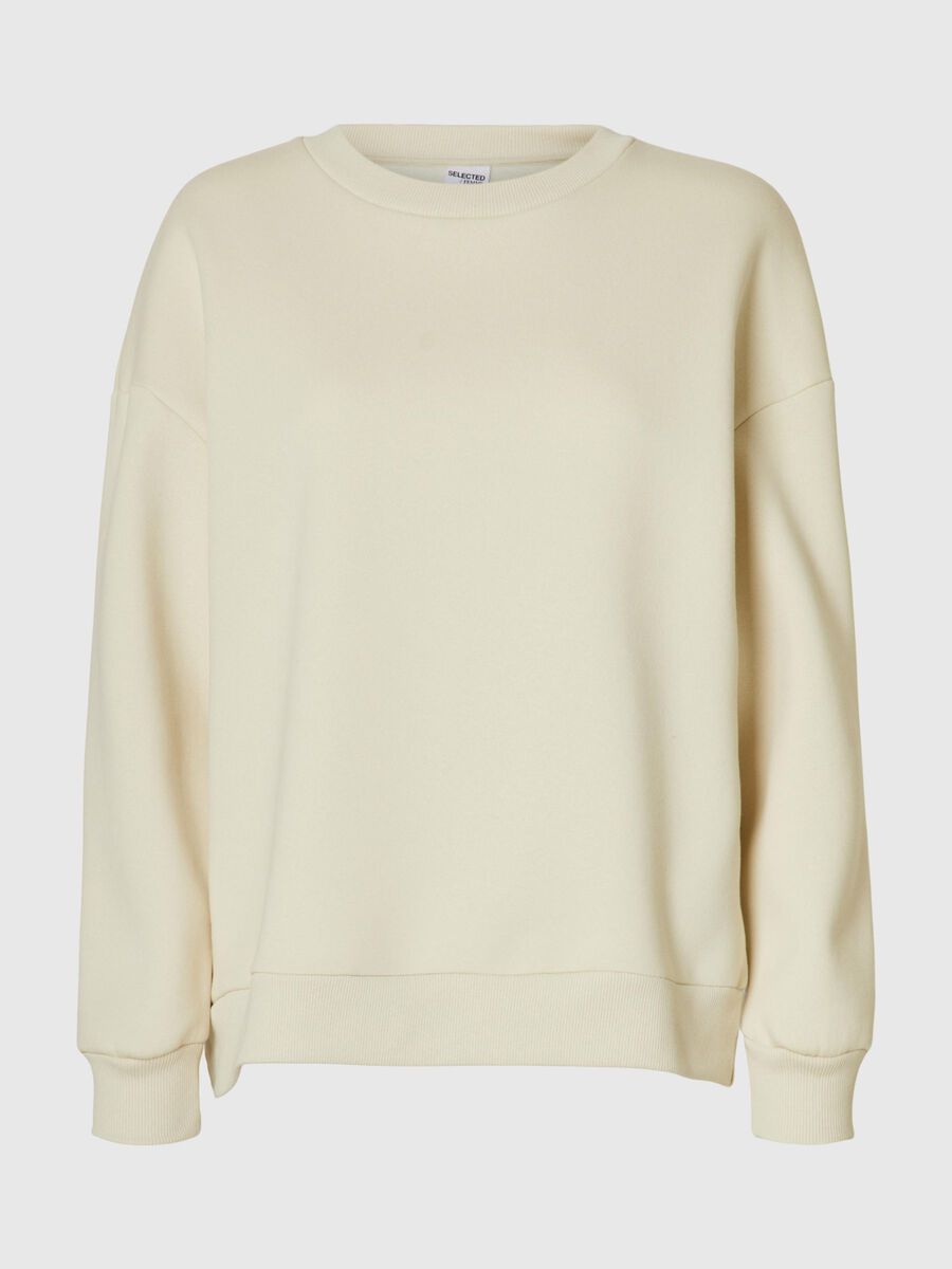 Selected LANGE MOUWEN SWEATSHIRT, Birch, highres - 16097970_Birch_001.jpg