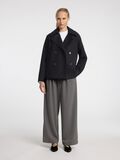 Selected DOUBLE BREASTED SHORT JACKET, Black, highres - 16094217_Black_005.jpg