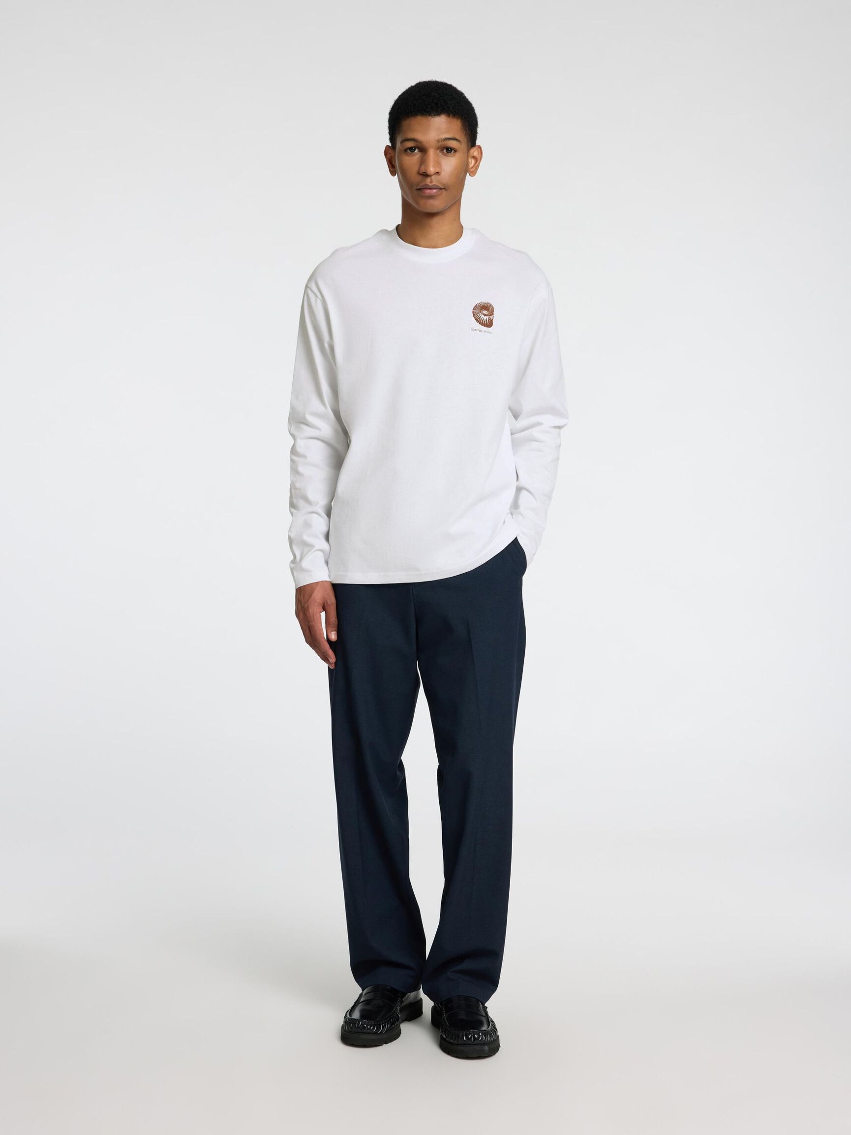 PRINT LONGSLEEVE, Bright White, highres