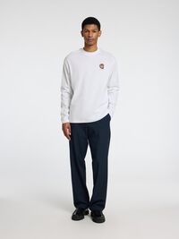 PRINT LONGSLEEVE, Bright White, highres