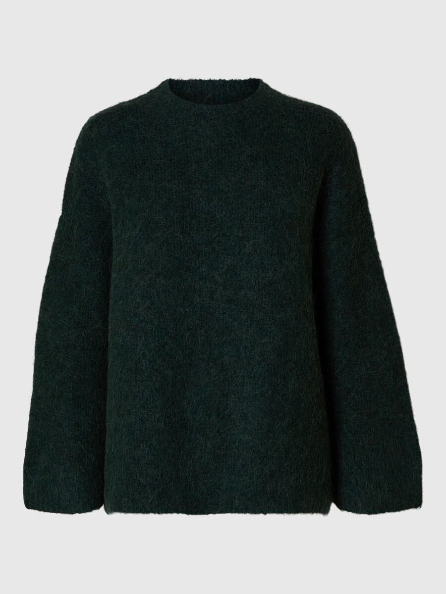 Selected OVERSIZED WOOL BLEND JUMPER, Scarab, highres - 16095599_Scarab_001.jpg