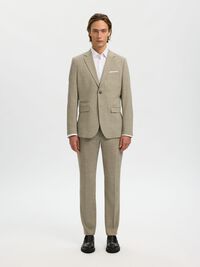 SLIM FIT SINGLE-BREASTED BLAZER, Sand, highres