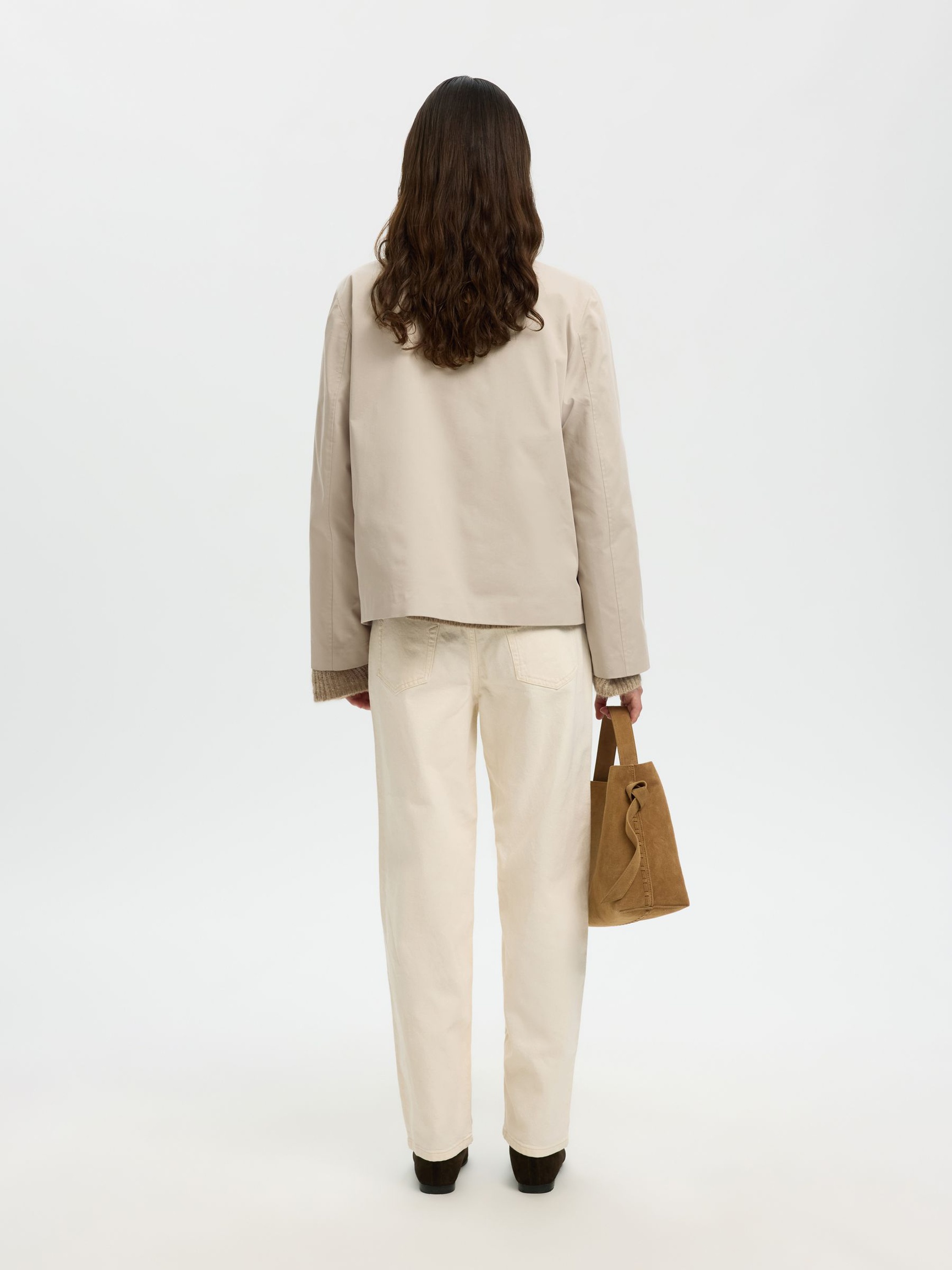 SHORT TRENCHCOAT, Pure Cashmere, highres