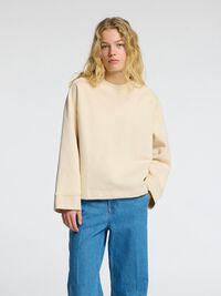 BOXY FIT SWEATSHIRT, Birch, highres