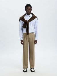 SLIM FIT STRETCH SHIRT, Bright White, highres