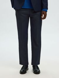 100% WOOL SUIT TROUSERS, Dark Sapphire, highres