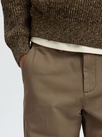 STRAIGHT FIT CHINOS, Chocolate Chip, highres