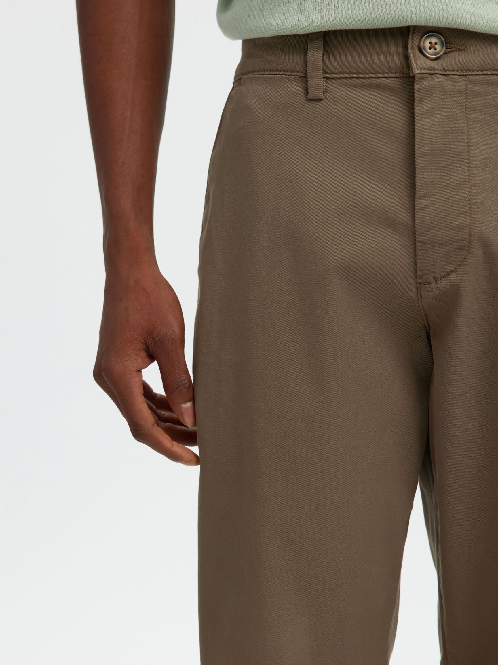 175 SLIM FIT FLEX CHINOS, Morel, highres