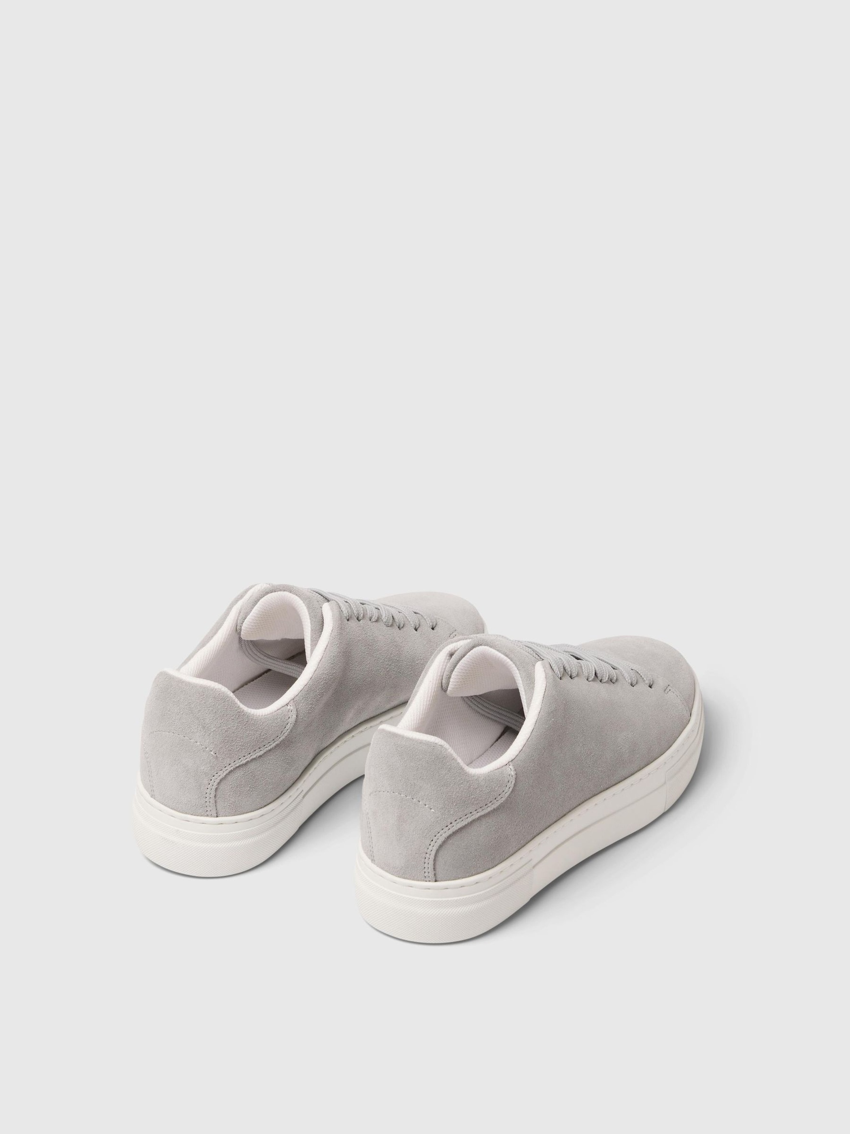 CHUNKY WILDLEDER SNEAKERS, Grey, highres