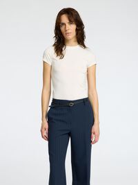 COUPE SLIM T-SHIRT RAS DU COU, Snow White, highres