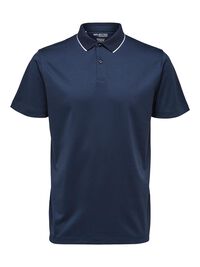 SHORT SLEEVED COOLMAX® POLO SHIRT, Navy Blazer, highres