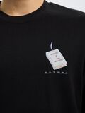 Selected PRINTED CREWNECK T-SHIRT, Black, highres - 16097663_Black_1189122_006.jpg