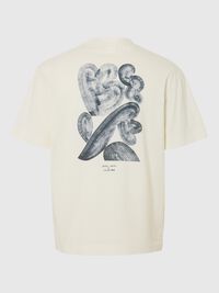 PRINT T-SHIRT, Cloud Dancer, highres