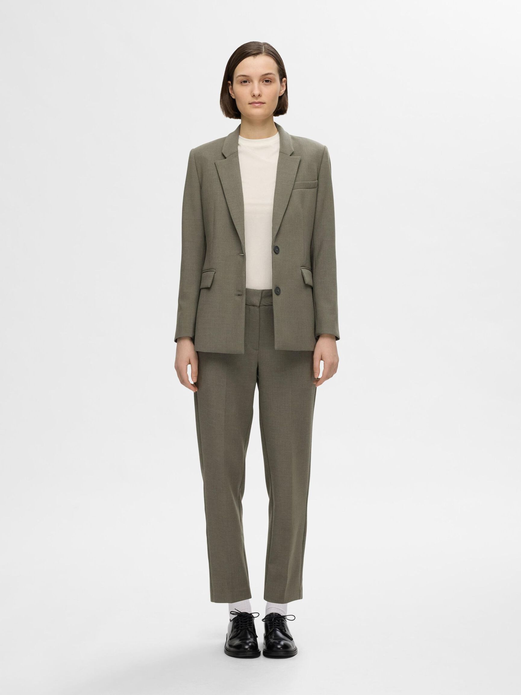KLASSIEKE PASVORM BLAZER, Kalamata, highres
