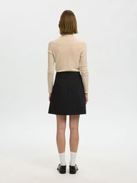 SKRÆDDERSYEDE MININEDERDEL, Black, highres