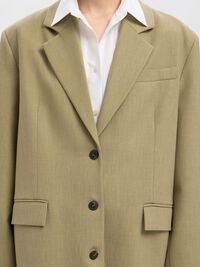 MET STRUCTUUR OVERSIZED BLAZER, Slate Green, highres