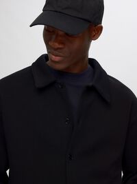 COUPE AMPLE VESTE, Black, highres