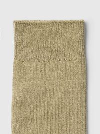 COTTON BLEND SOCKS, Deep Lichen Green, highres