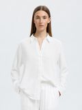 Selected VISCOSE BLEND SHIRT, Snow White, highres - 16082298_SnowWhite_003.jpg