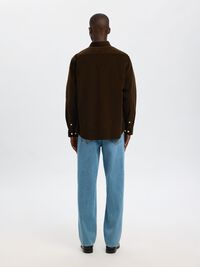 COTTON  CORDUROY SHIRT, Demitasse, highres