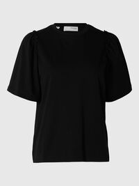 T-SHIRT, Black, highres