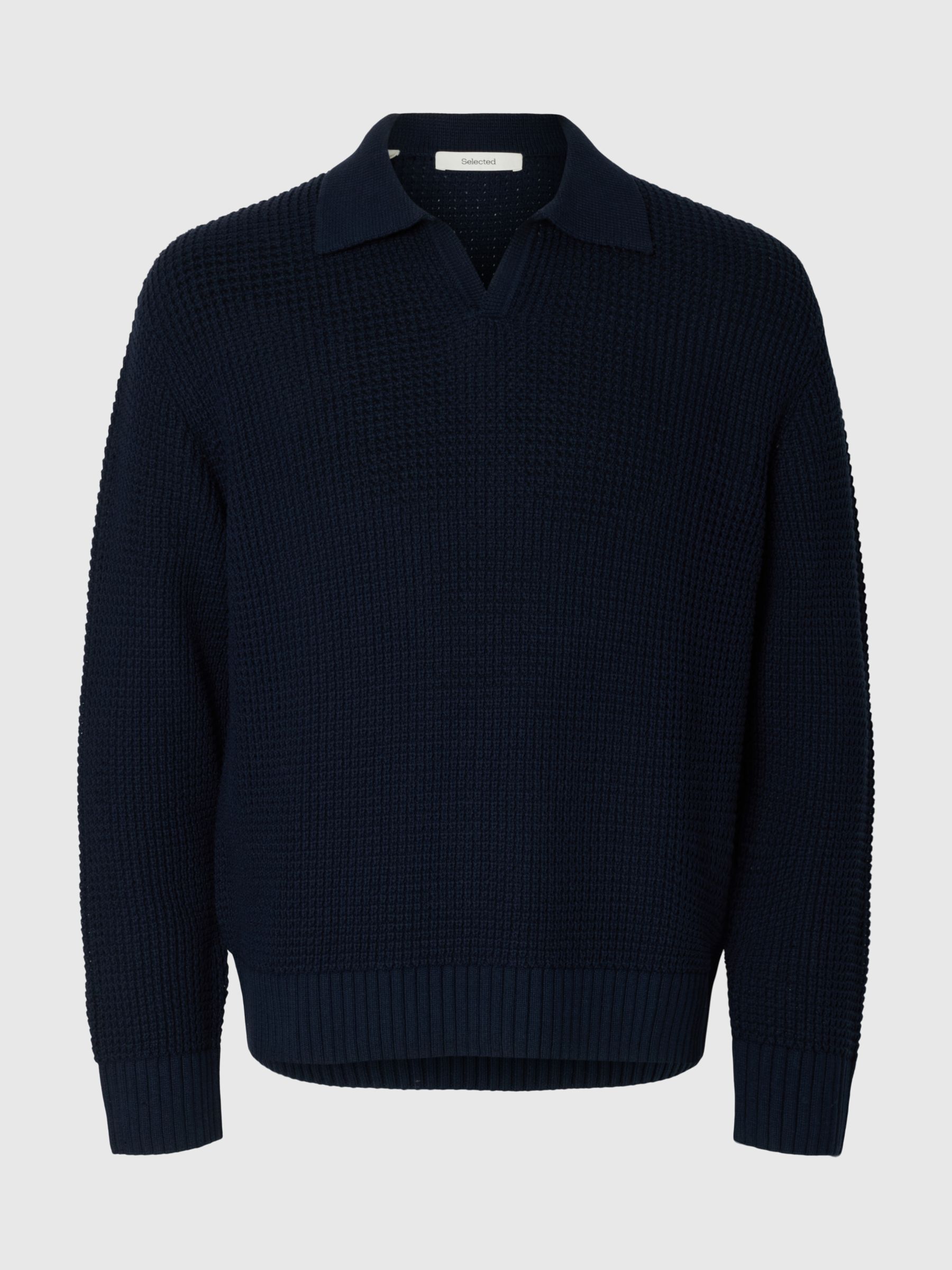 STRICK POLOSHIRT, Sky Captain, highres