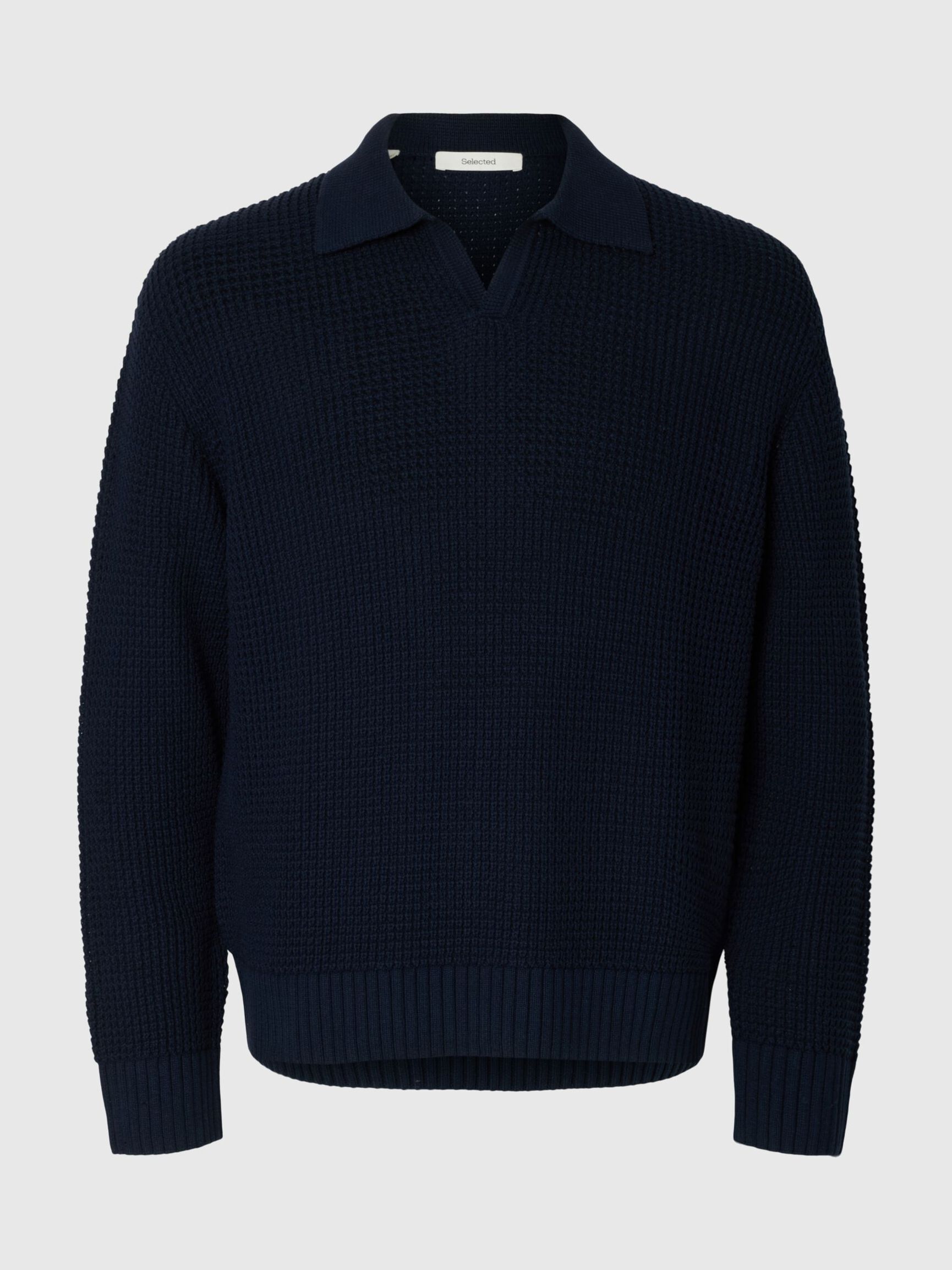 STRICK POLOSHIRT, Sky Captain, highres