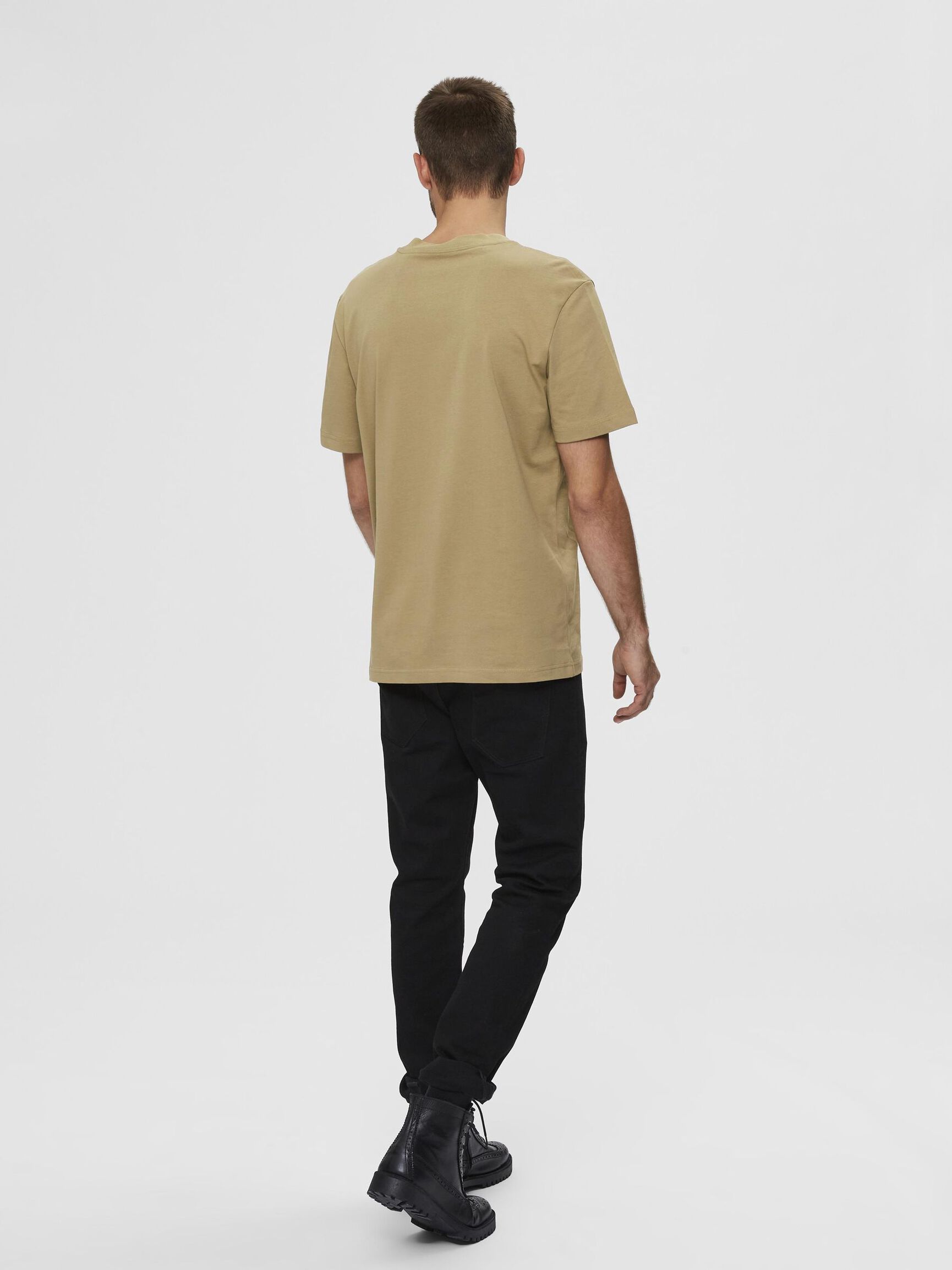 SHORT-SLEEVED RELAXED FIT T-SHIRT, Kelp, highres