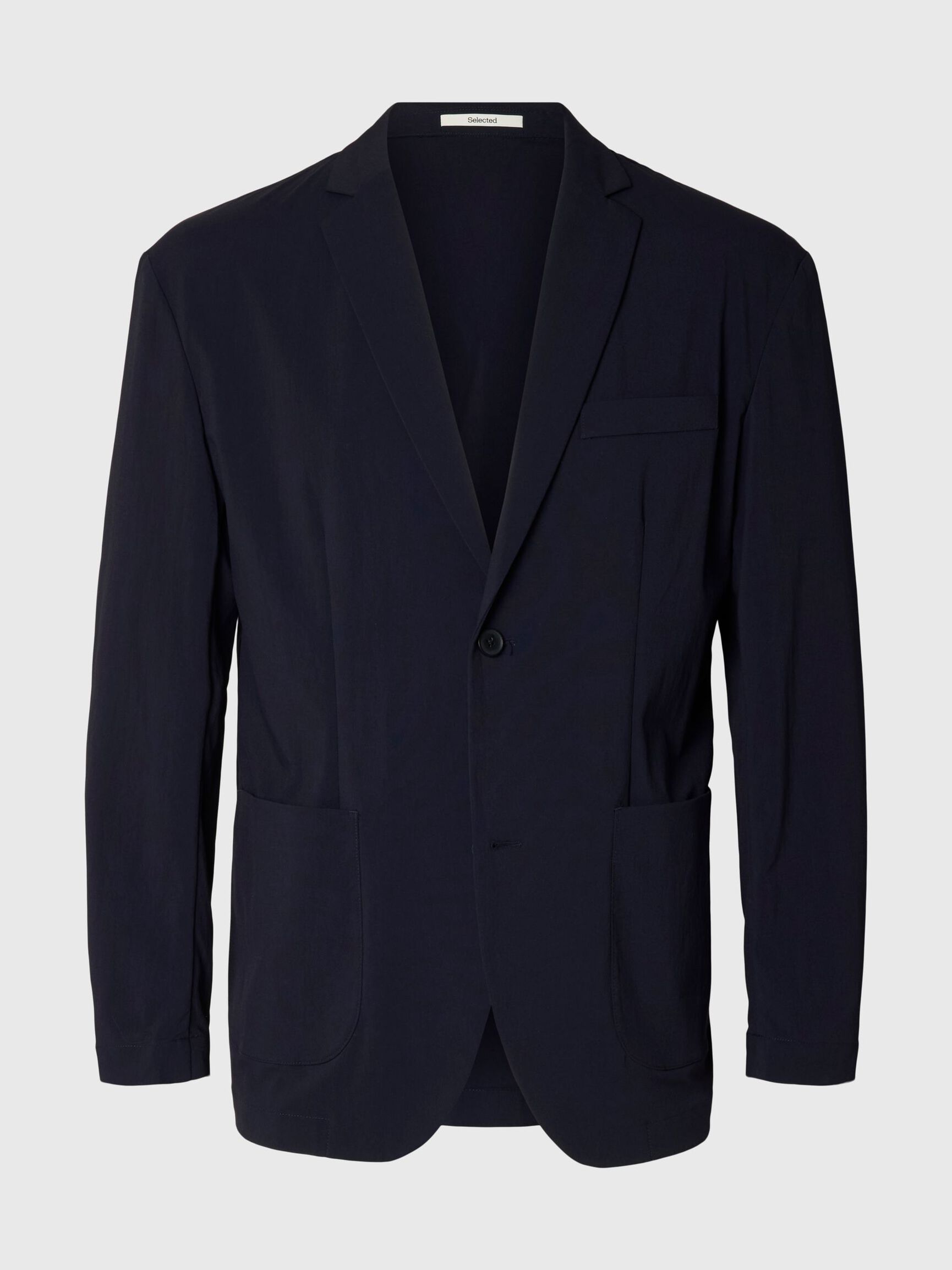 REGULAR FIT EINREIHIGER BLAZER, Dark Navy, highres
