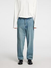 LIGHT WASH LOOSE-FIT JEANS, Light Blue, highres