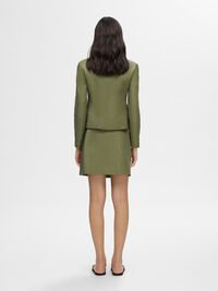 CLASSIC FIT LINEN BLEND BLAZER, Olivine, highres
