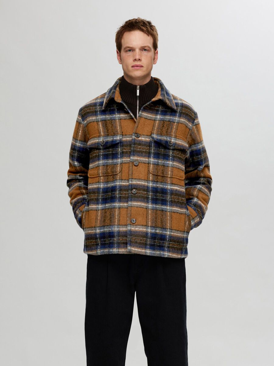 Selected CHECKED WOOL BLEND SHACKET, Wood Thrush, highres - 16089399_WoodThrush_1047805_003.jpg