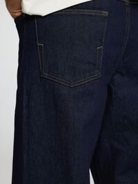 220 LOOSE FIT JEANS, Dark Blue Denim, highres