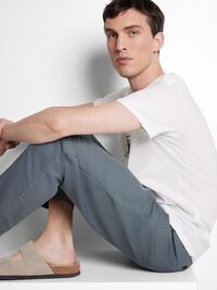 172 SLIM TAPERED LINEN BLEND TROUSERS, Stormy Weather, highres