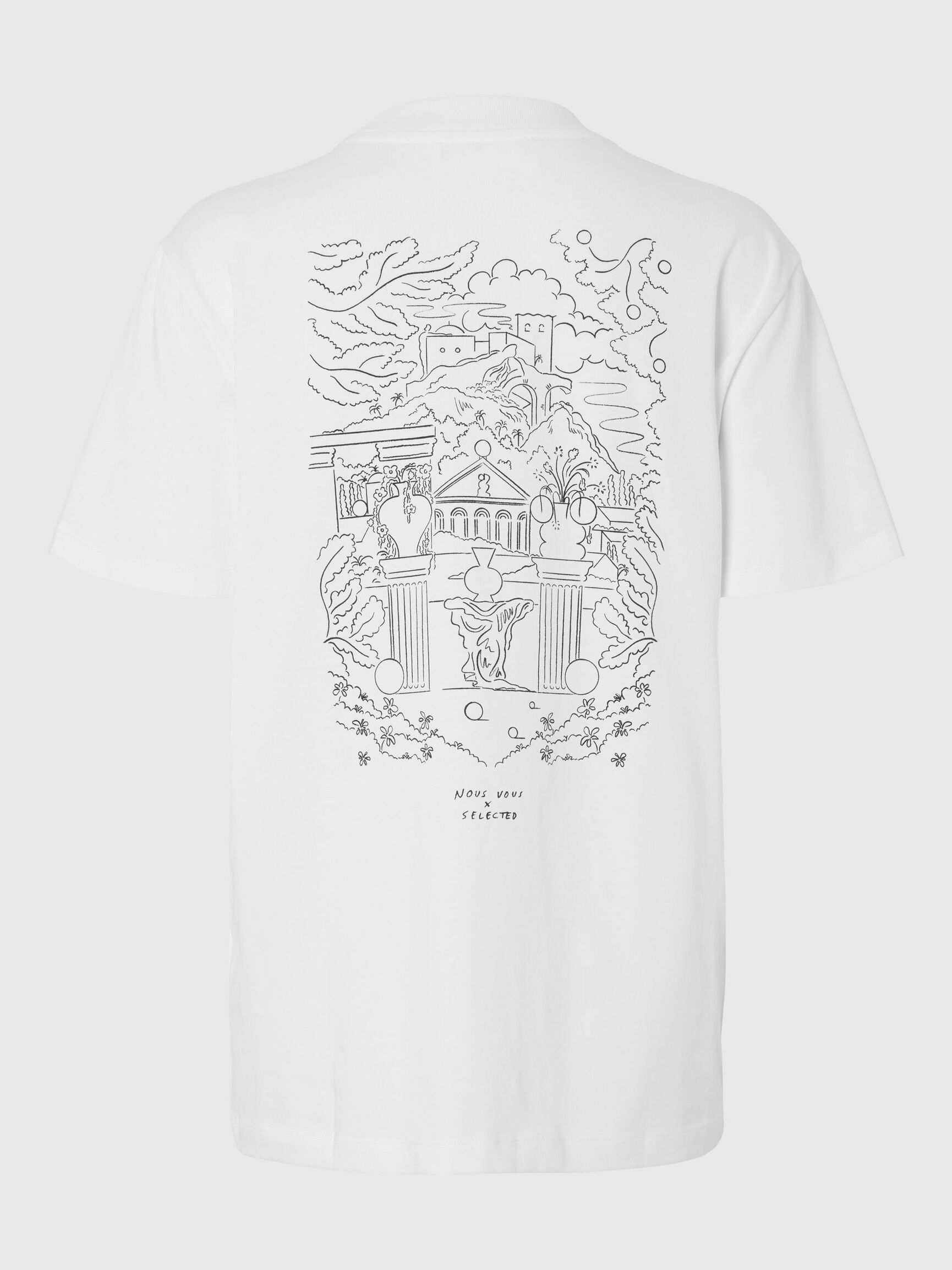 PRINTED RELAXED FIT T-SHIRT, Snow White, highres