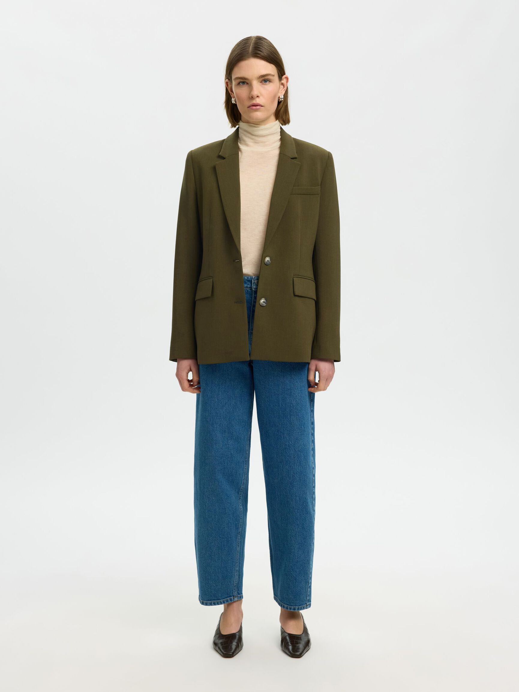 CLASSIC FIT BLAZER, Fir Green, highres