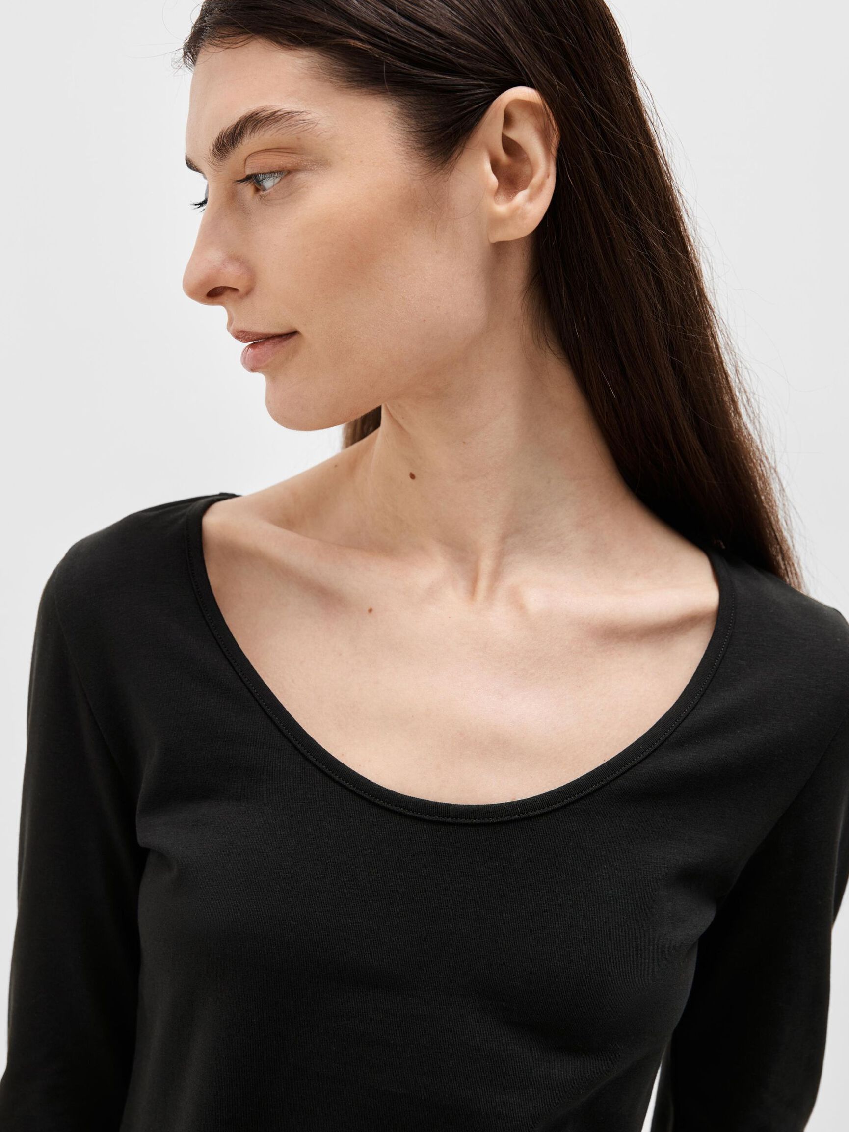 VENDBAR LANGERMET T-SKJORTE, Black, highres
