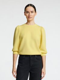 PUFF SLEEVE SWEATSHIRT, Sundress, highres