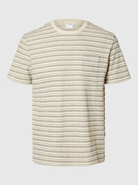 STRIPED T-SHIRT, Asphalt, highres