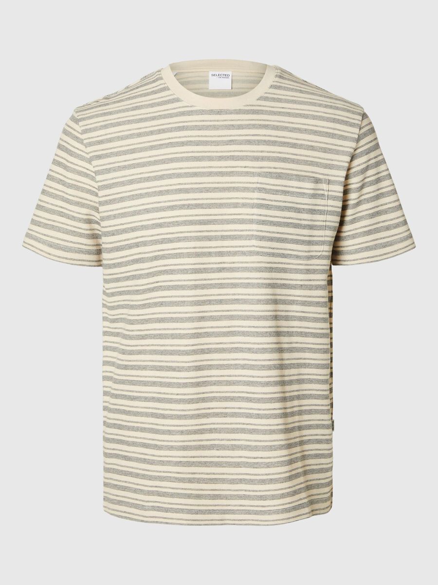 Selected STRIPED T-SHIRT, Asphalt, highres - 16094578_Asphalt_001.jpg
