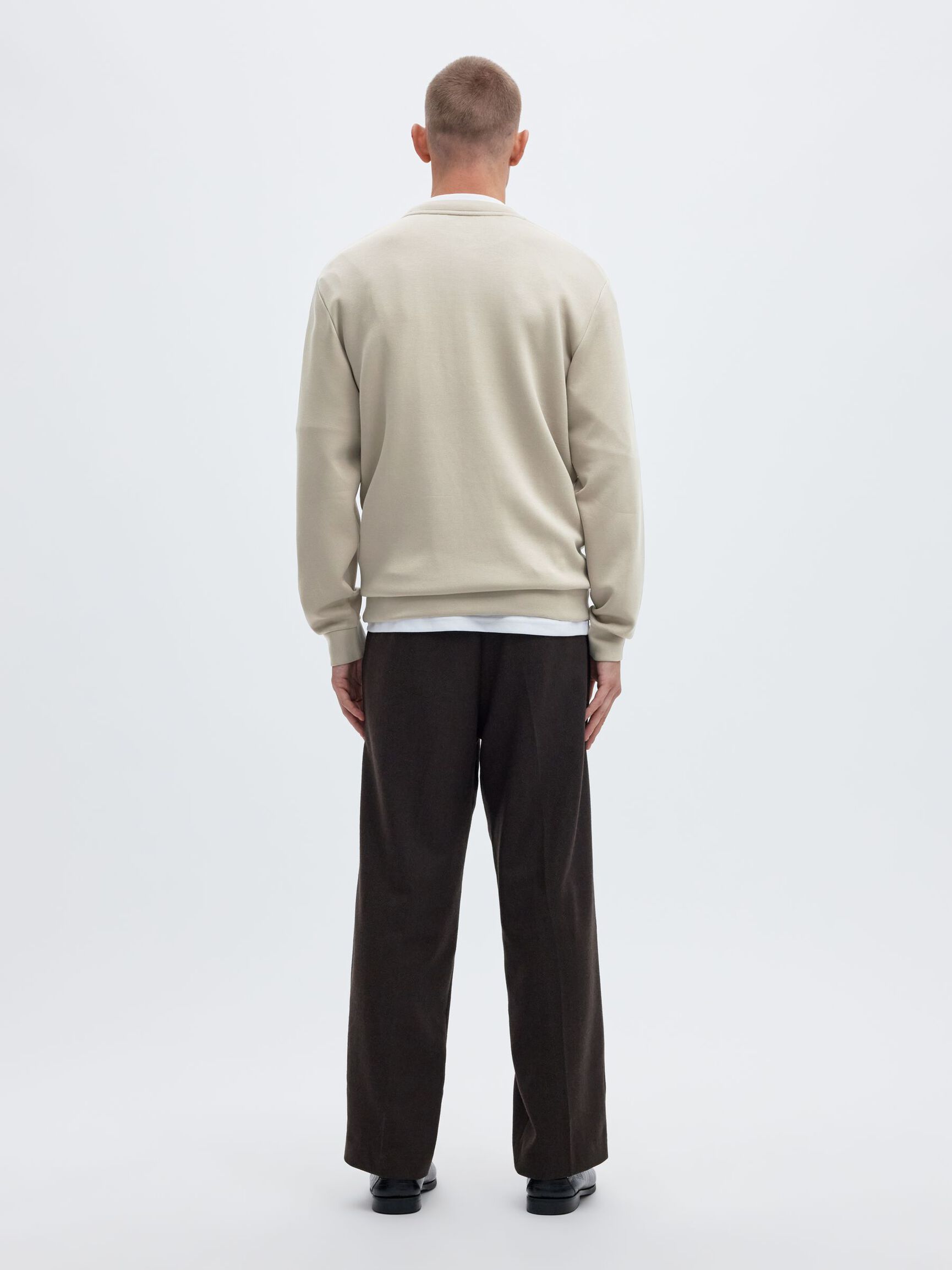 VISCOSE BLEND SWEATSHIRT, Pure Cashmere, highres