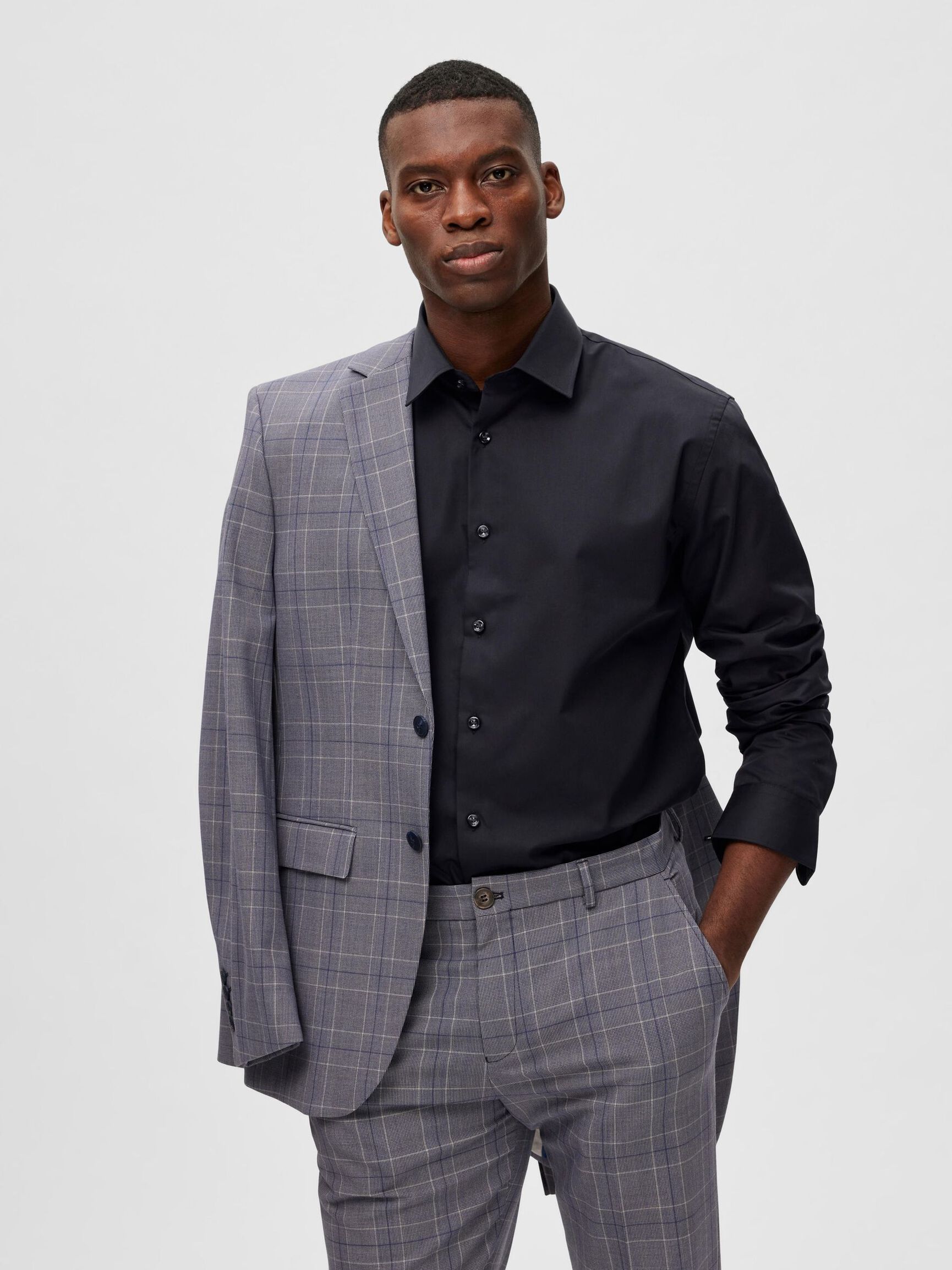 FORMELL SKJORTE, Black, highres